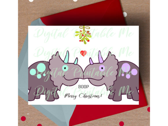 Download Dinosaur Christmas Card - Premium Resources