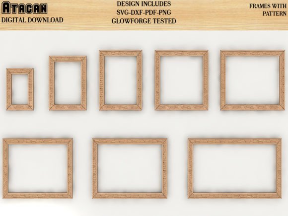 Download Frame Bundle Home Decor Svg Dxf Template - Dxf template Collection