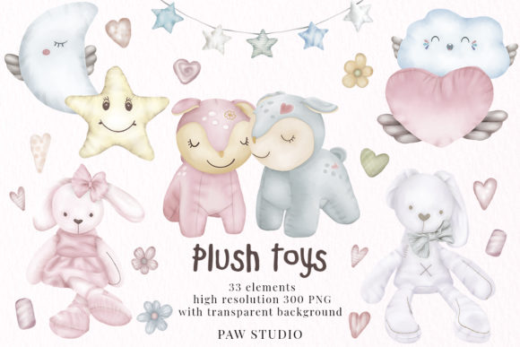 Download Plush Toys Animals Holiday Clipart - Premium Resources