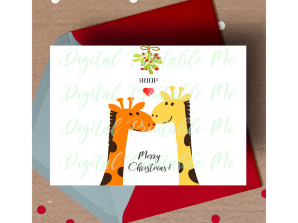 Download Giraffe Christmas Card - Premium Bundle