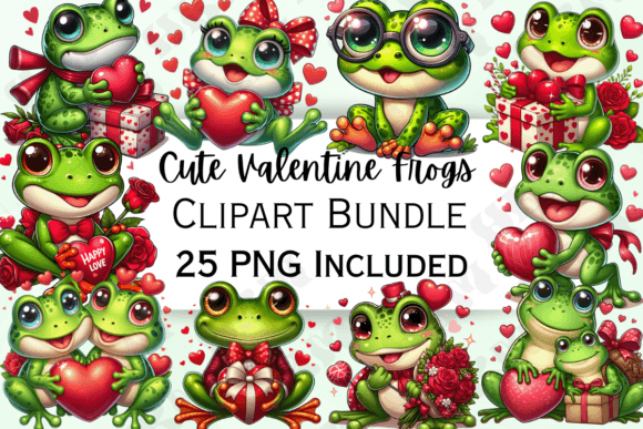 Download Cute Valentine's Day Frog Clipart - Premium Resources