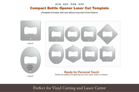 Download Bottle Opener Keychain SVG DXF Template - Dxf template Collection